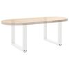 vidaXL Couchtischbeine U-Form 2 Stk. Wei&szlig; 50x(42-43) cm Stahl