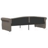 vidaXL Tagesbett mit Matratze USB Taupe Stoff 90x200 cm