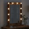 vidaXL Kosmetikspiegel Altholz 70 x 50 x 18 cm Holzwerkstoff und Glas