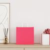 vidaXL Papiertragetaschen 50 Stk. mit Henkeln Rosa 26x17x25 cm