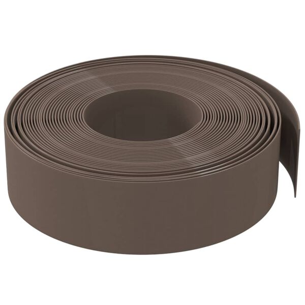 vidaXL Rasenkanten 4 Stk. Braun 10 m 15 cm Polyethylen