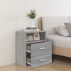 vidaXL Nachttisch Grau Sonoma 50x32x60 cm