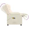 vidaXL Massagesessel mit Aufstehhilfe Creme Kunstleder