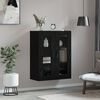 vidaXL Sideboard Schwarz Eichen-Optik 69,5 x 34 x 90 cm Holzwerkstoff