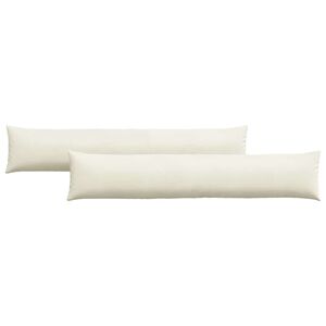 vidaXL Sofakissen 2 St&uuml;ck Creme 200 x 40 cm Cordstoff