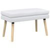 vidaXL Doppellagige Bank Wei&szlig; 80 x 40 x 47 cm Stoff