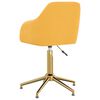 vidaXL Esszimmerstühle 4 Stk. Drehbar Gelb Samt
