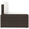 vidaXL 14-tlg. Garten-Lounge-Set mit Kissen Braun Poly Rattan