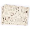 WOODEN CITY Modellbauaufsatz Holz Doppeldecker