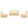vidaXL 4-tlg. Garten-Lounge-Set Massivholz Kiefer