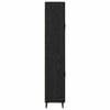 vidaXL Highboard Schwarz Eichen-Optik 69,5 x 34 x 180 cm Holzwerkstoff