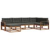 vidaXL Outdoor-Sofagarnitur 6 stk. Natur und Anthrazit
