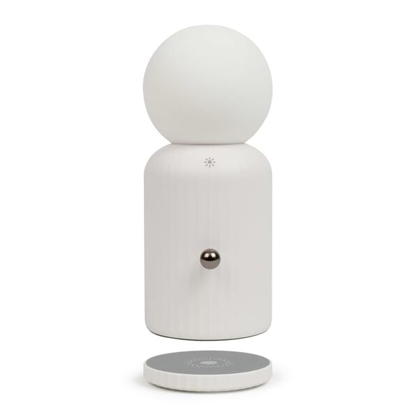 Livoo 2-in-1 Kabellose Ladelampe 10 W Wei&szlig;