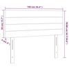 vidaXL Kopfteil Hellgrau 100x5x78/88 cm Stoff