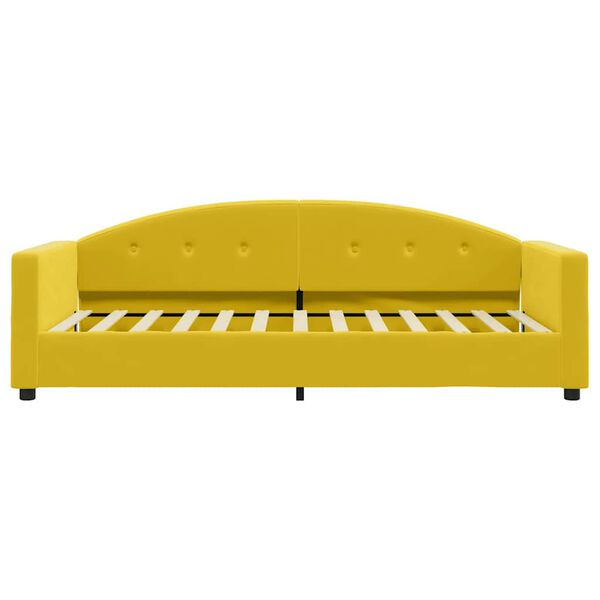 vidaXL Tagesbett mit Matratze Gelb 90x200 cm Samt