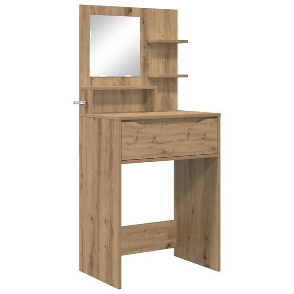 vidaXL Schlafzimmer-Frisiertische Artisan-Eiche 80 x 39,6 x 135 cm