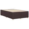 vidaXL Bettgestell ohne Matratze Dunkelbraun 120x200 cm Stoff