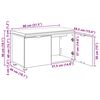 vidaXL Flurbank mit Kissen mit Speicher Sonoma-Eiche 80 x 46 x 46 cm