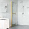 vidaXL Walk-in Duschwand Gold 120 x 6,5 x 190 cm Energiesparendes Glas