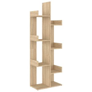 vidaXL B&uuml;cherregal Sonoma-Eiche 48x25,5x140 cm Holzwerkstoff