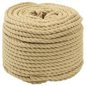 vidaXL Bootsseil 8 mm 500 m Natur