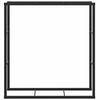 vidaXL Brennholzregal Schwarz 110x30x116 cm Stahl