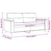 vidaXL 2-Sitzer-Sofa Schwarz 140 cm Mikrofasergewebe