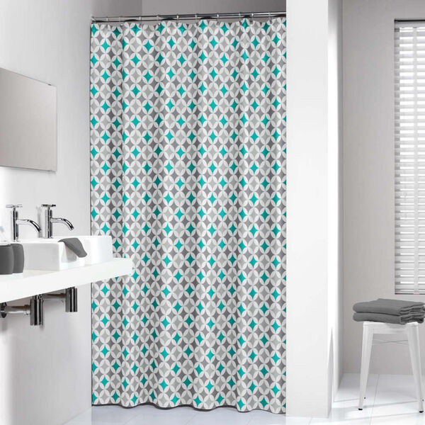 Sealskin Duschvorhang Diamonds 180 cm Aqua 235201330
