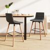 vidaXL Barhocker 2 Stk. Hellgrau Stoff