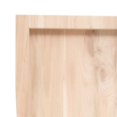 vidaXL Tischplatte 180x50x(2-6) cm Massivholz Unbehandelt Baumkante