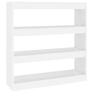 vidaXL B&uuml;cherregal/Raumteiler Wei&szlig; 100x30x103 cm