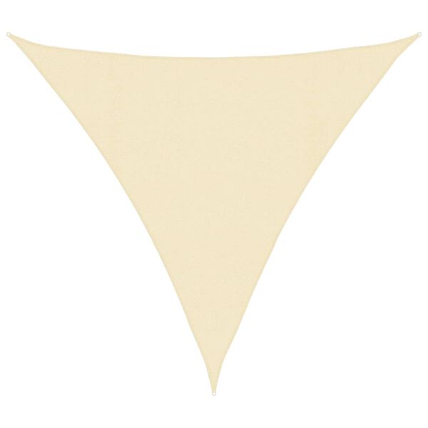 vidaXL Sonnensegel 160 g/m&sup2; Creme 4x4x4 m HDPE
