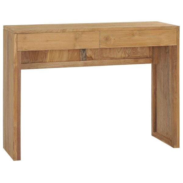 vidaXL Konsolentisch 100x35x75 cm Teak Massivholz