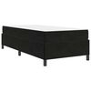 vidaXL Bettrahmen mit Matratze Schwarz 100 x 200 cm Stoff