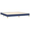 vidaXL Boxspringbettgestell Blau 200x200 cm Stoff