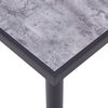 vidaXL Esstisch Schwarz und Betongrau 180 x 90 x 75 cm MDF