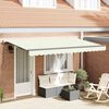 vidaXL Einziehbare Markise Creme 400 x 200 cm Stoff