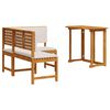 vidaXL Gartenb&auml;nke Set 2 Stk. Braun Massivholz Akazie