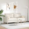 vidaXL Bolsterkissen 2 St&uuml;ck Beige &Oslash; 15 x 40 cm Mikrofaserstoff