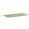 vidaXL B&uuml;cherregal-Bretter 4 Stk. Sonoma-Eiche 100x50x1,5 cm