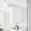 vidaXL Badezimmerschrank Wandmontiert Hochglanz Wei&szlig; 39 x 23,5 x 65 cm
