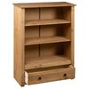 vidaXL B&uuml;cherregal 80 x 35 x 110 cm Massivholz Panama-Kiefer