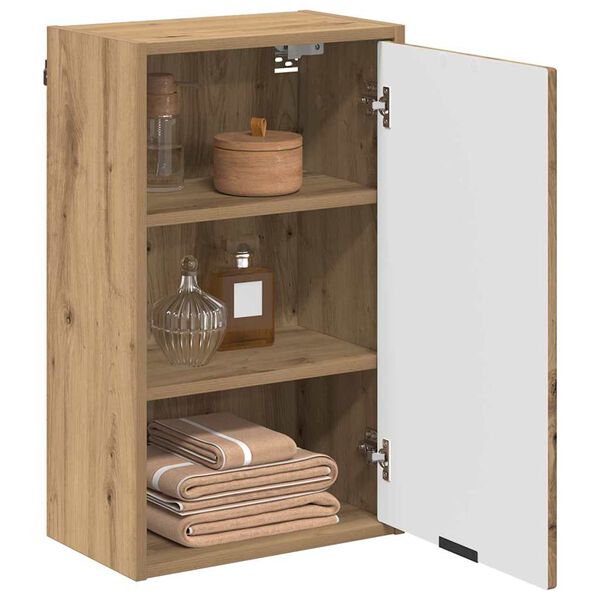 vidaXL Badezimmer Schrank Wandmontiert Artisan-Eiche 39 x 23,5 x 65 cm