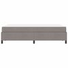 vidaXL Boxspringbett Taupe 120 x 190 cm Stoff