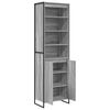 vidaXL Hohe Schr&auml;nke 2 pcs Graues Sonoma 60 x 36 x 200 cm