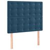 vidaXL Bettgestell ohne Matratze Dunkelblau 90x190 cm Samt