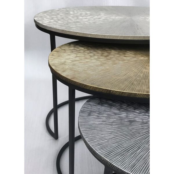 HSM Collection 3-tlg. Couchtisch-Set Fletcher Oval