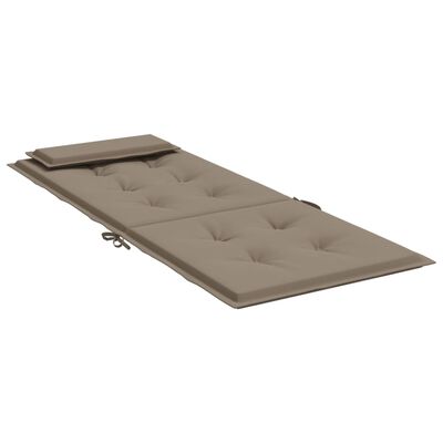 vidaXL Hochlehner-Auflagen 4 Stk. Taupe Oxford-Gewebe