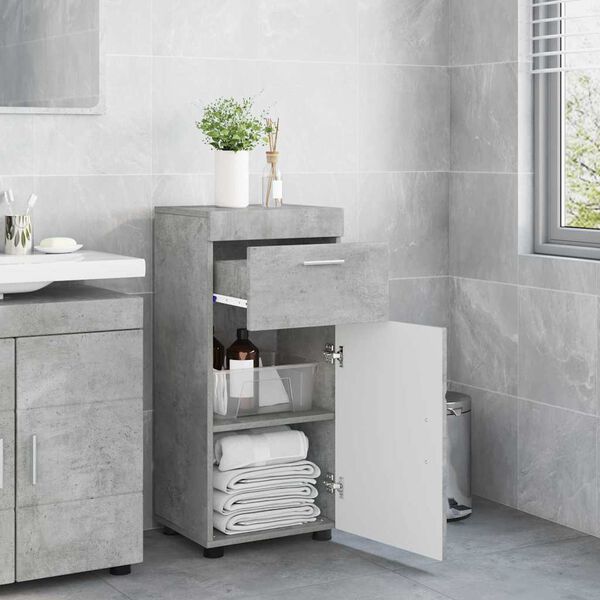 vidaXL Badezimmerschrank-Set TULUM Beton Grau 37 x 31,5 x 82 cm