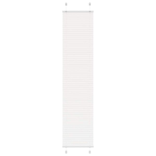 vidaXL Plissee Wei&szlig; 50x200 cm Stoffbreite 49,4 cm Polyester